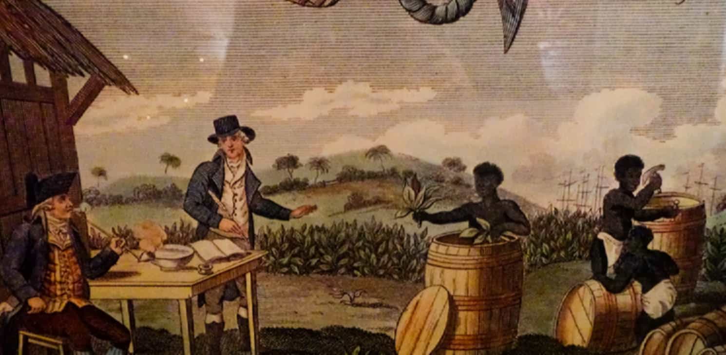 Antique Depiction of Virginia Tobacco Offerings